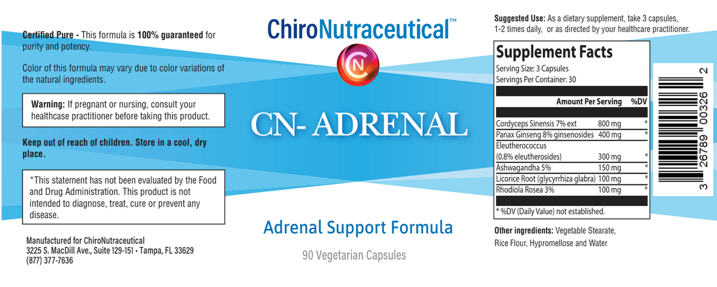 CN Adrenal - Adaptogenic Chronic Fatigue/Burnout Formulation