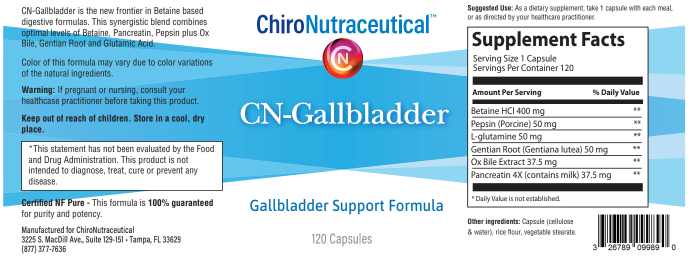 CN Gallbladder - Comprehensive Gallbladder Support Formulation