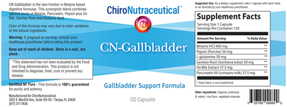 CN Gallbladder - Comprehensive Gallbladder Support Formulation