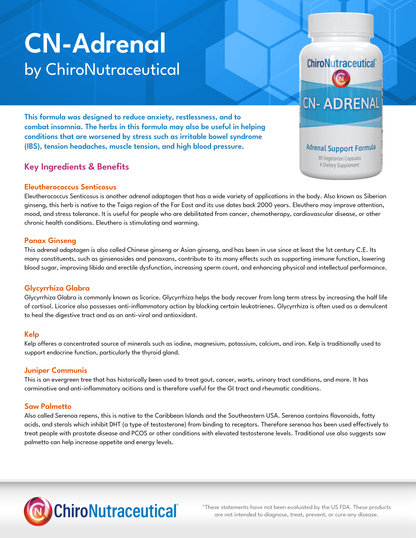 CN Adrenal - Adaptogenic Chronic Fatigue/Burnout Formulation