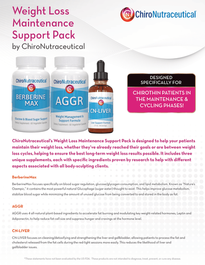 Weight Loss Cycling & Maintenance Supplement Support Pack